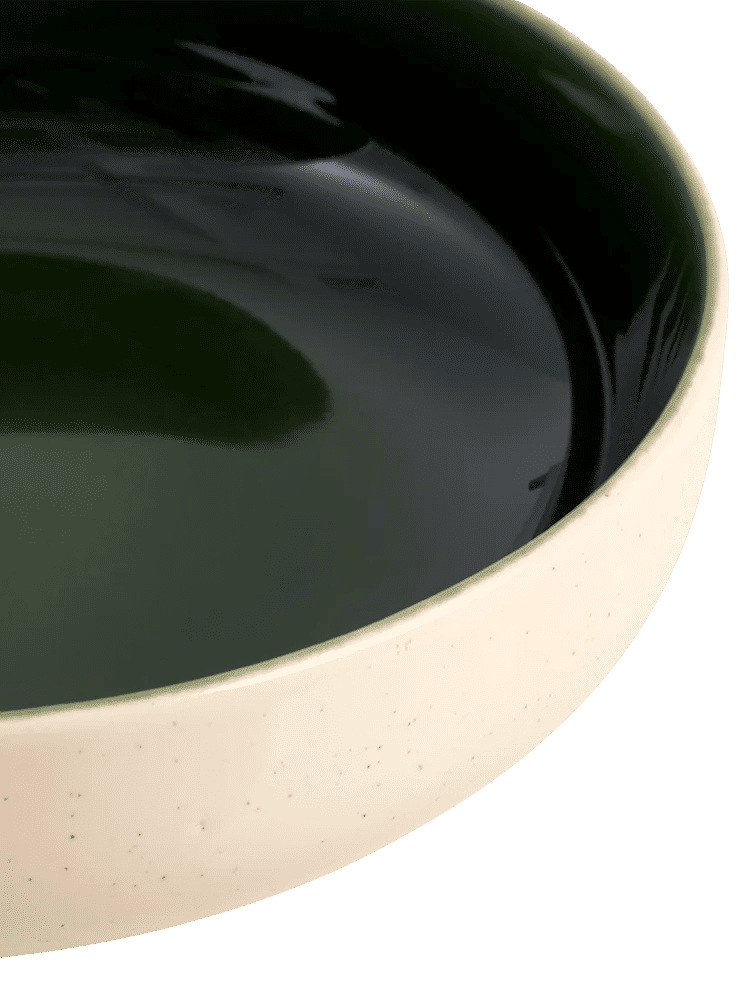 Two Tone Speckled Ceramic Bowl 17.5x5cm (1)
