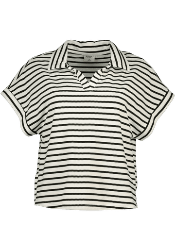 Collared Stripe Top