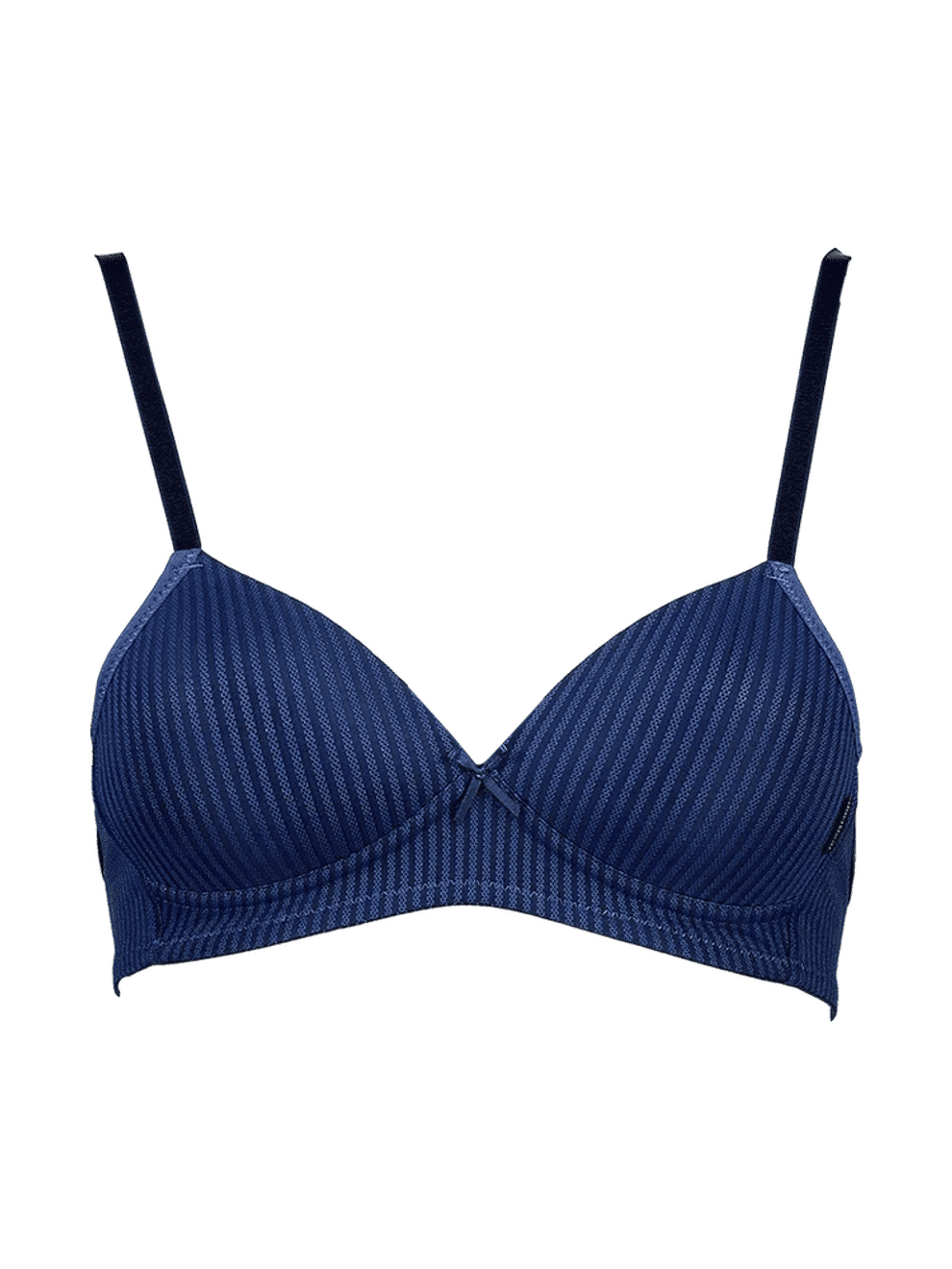 Navy Striped Soft Cup Bra