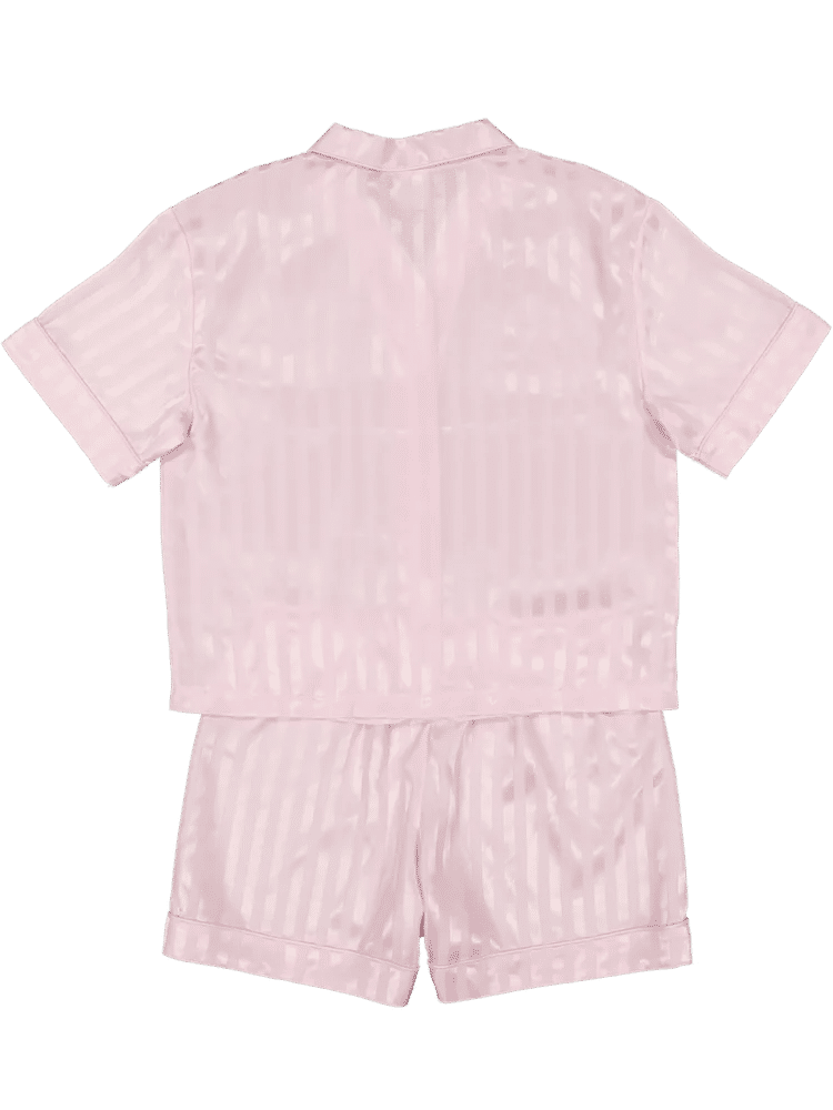 Pink Striped Pyjama Set (2)