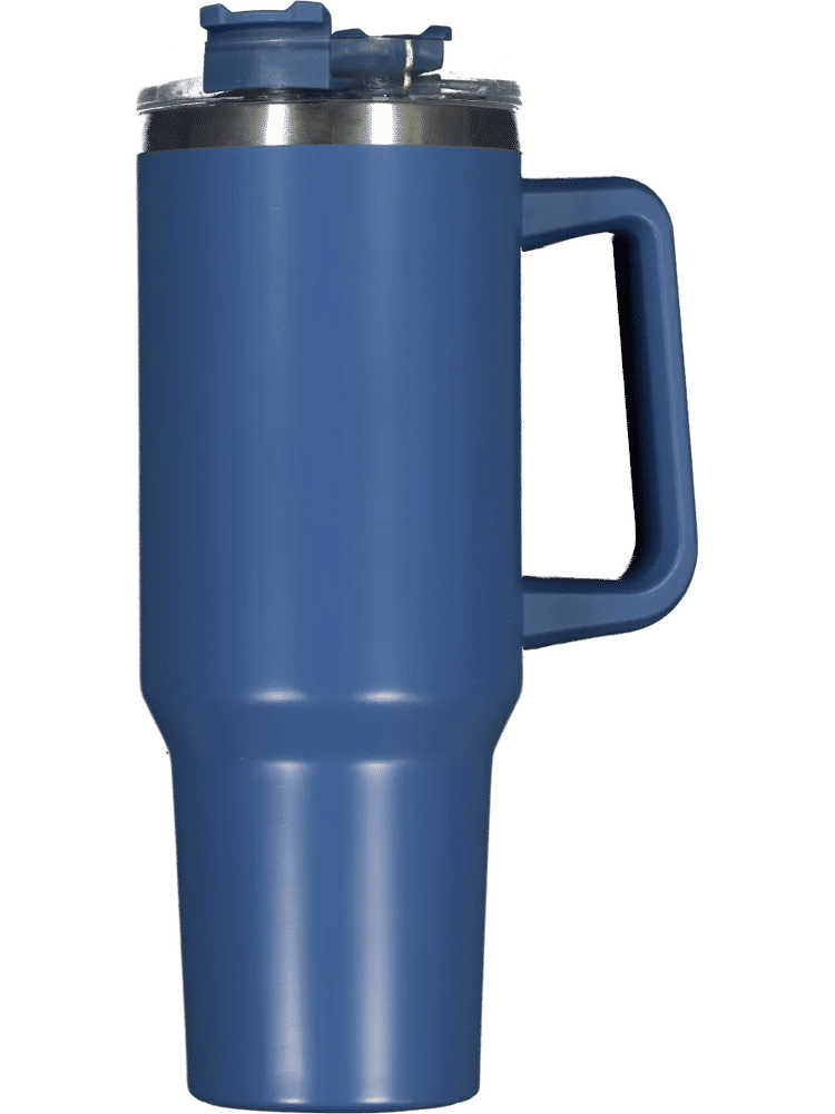 Blue Stainless Steel Tumbler With Handle1.18 Litre