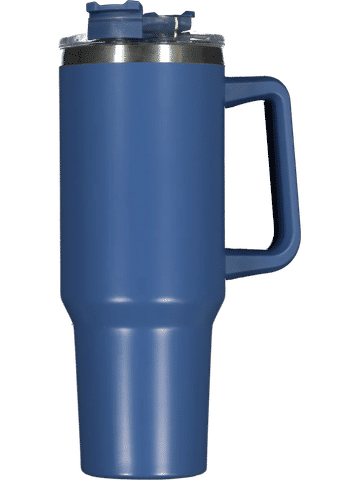 Blue Stainless Steel Tumbler With Handle1.18 Litre