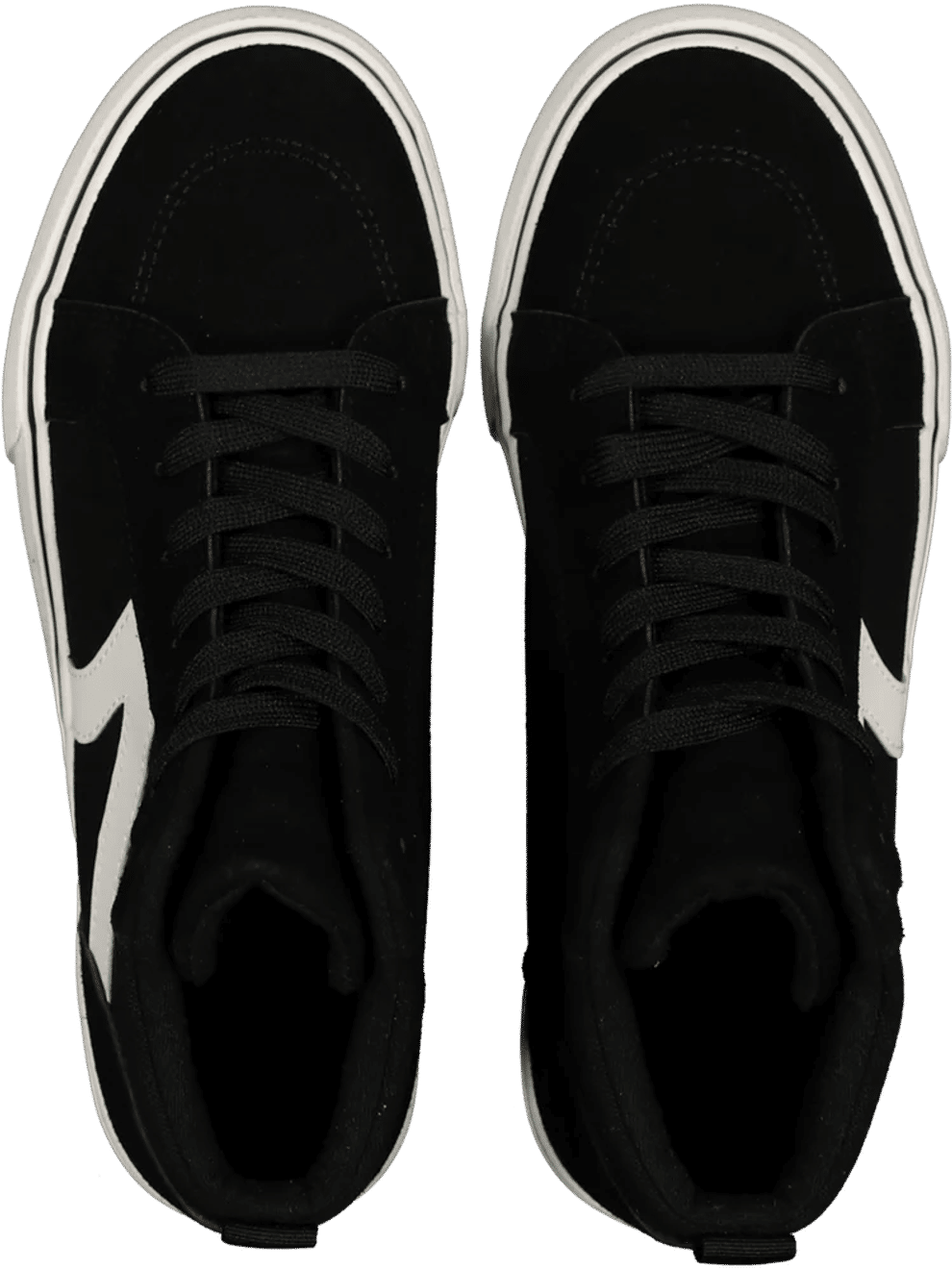Black And White High Top Sneakers (2)