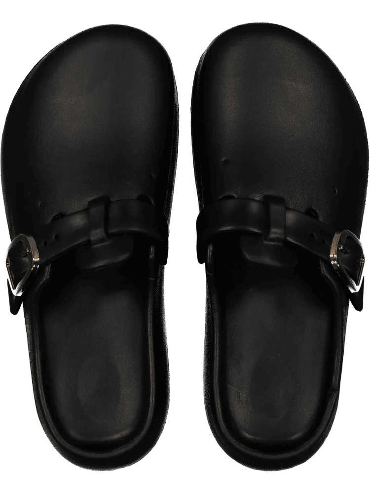 Black Buckle Moulded Sandal (2)
