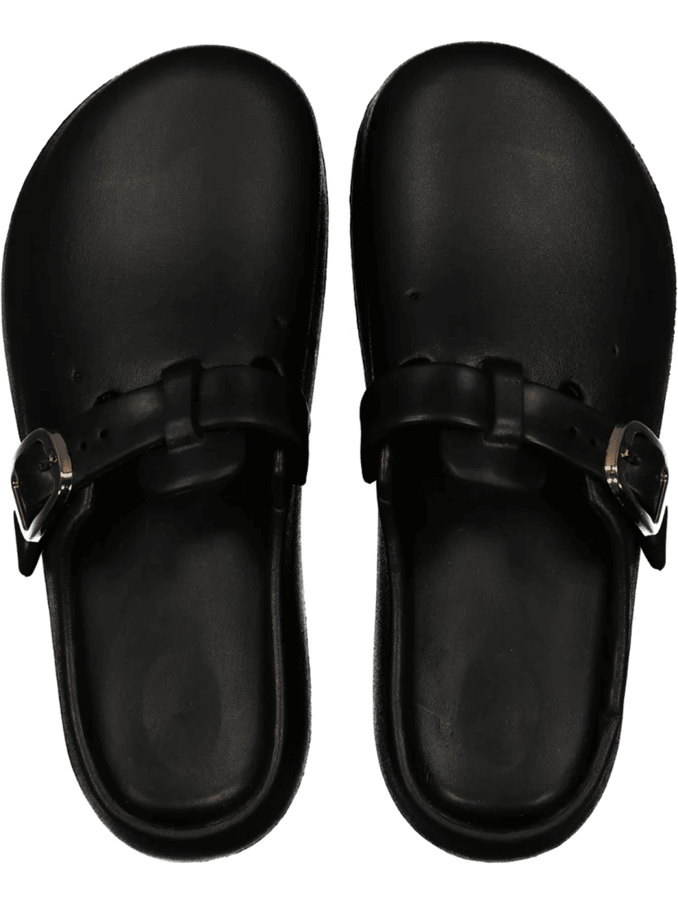 Black Buckle Moulded Sandal (2)