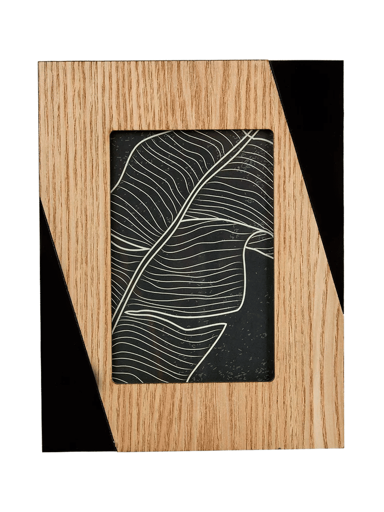 Geometric Wood Effect Photo Frame (Colour/Design May Vary) (2)