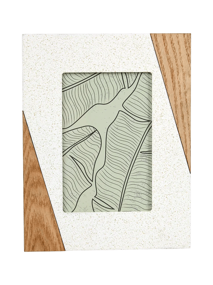 Geometric Wood Effect Photo Frame (Colour/Design May Vary) (3)