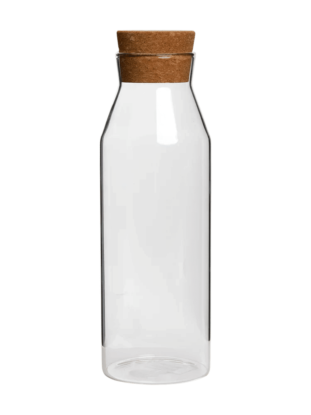 1L Glass Bottle With Cork Lid