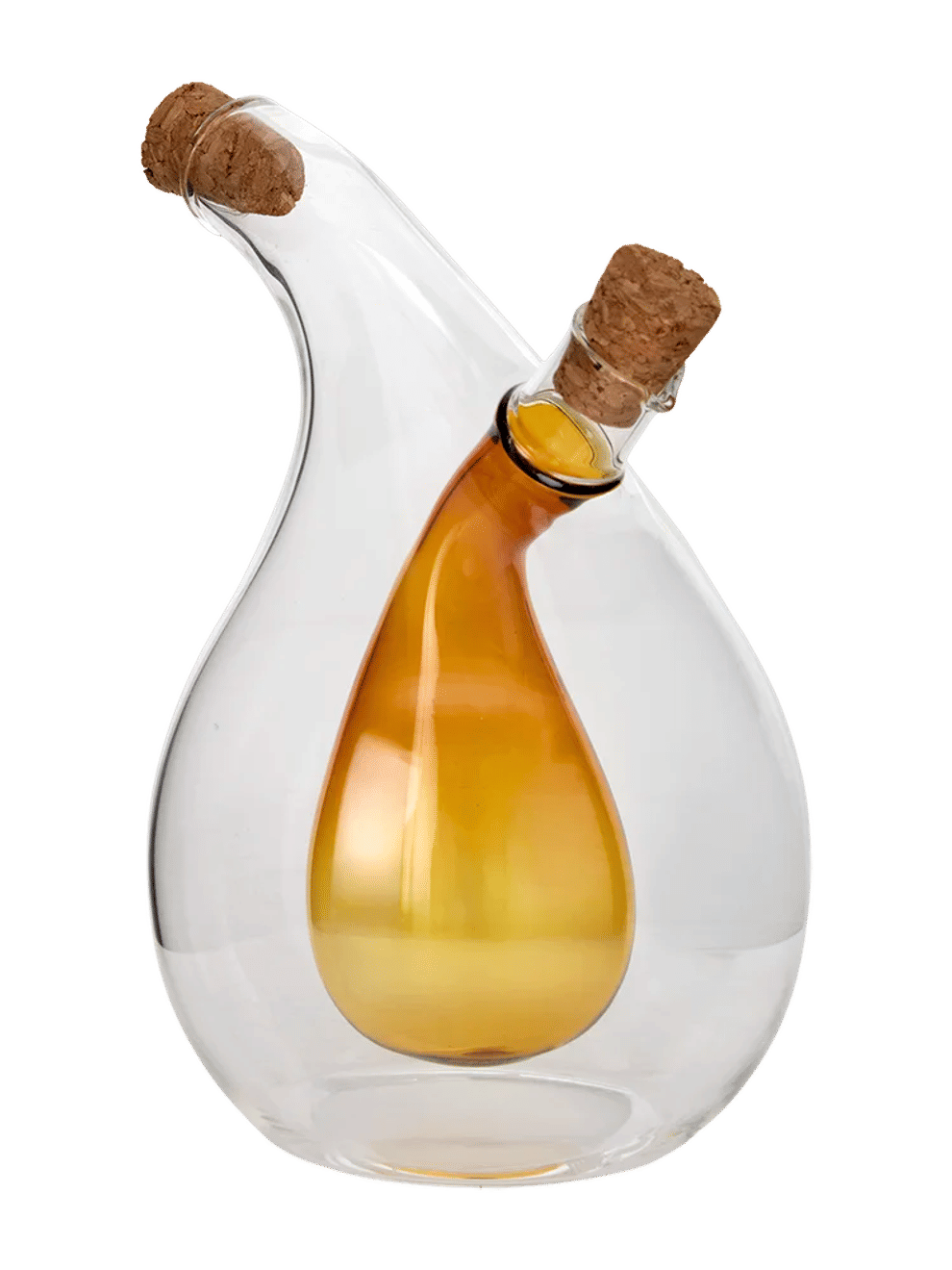 400ml Double Chamber Glass Oil Dispenser
