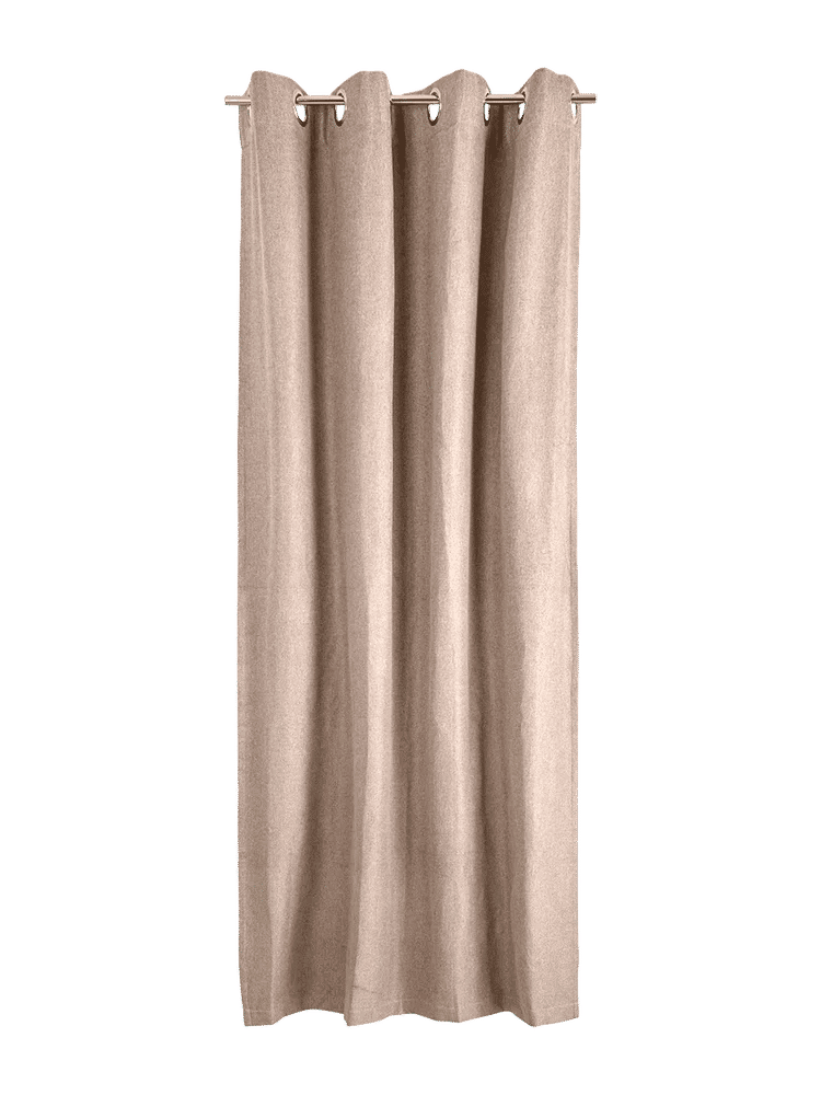 Natural Lined Blockout Eyelet Curtain (1)