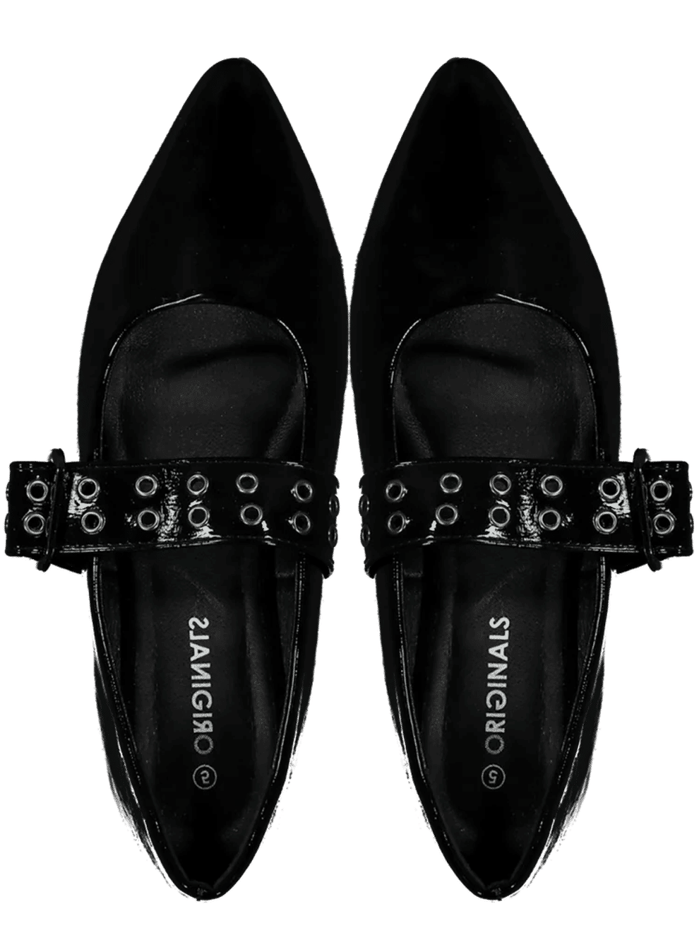 Black Buckle Pumps