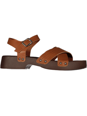 Tan Woven Strap Platform Sandals