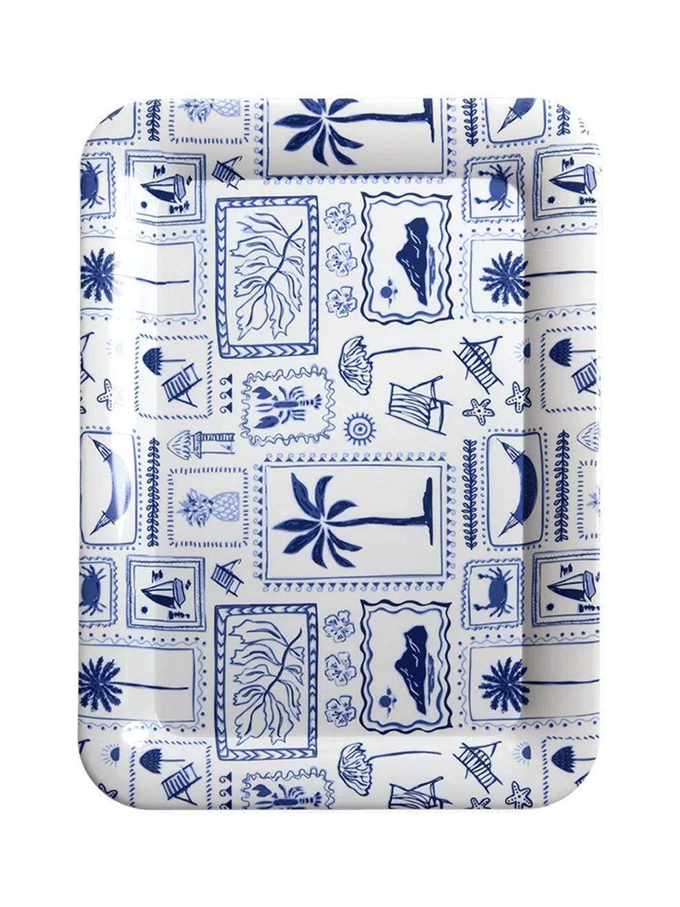Large Rectangular Printed Serving Trays (1)