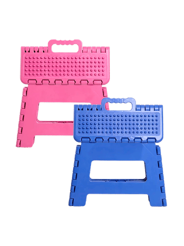 Foldable Plastic Stepping Stool (Assorted)