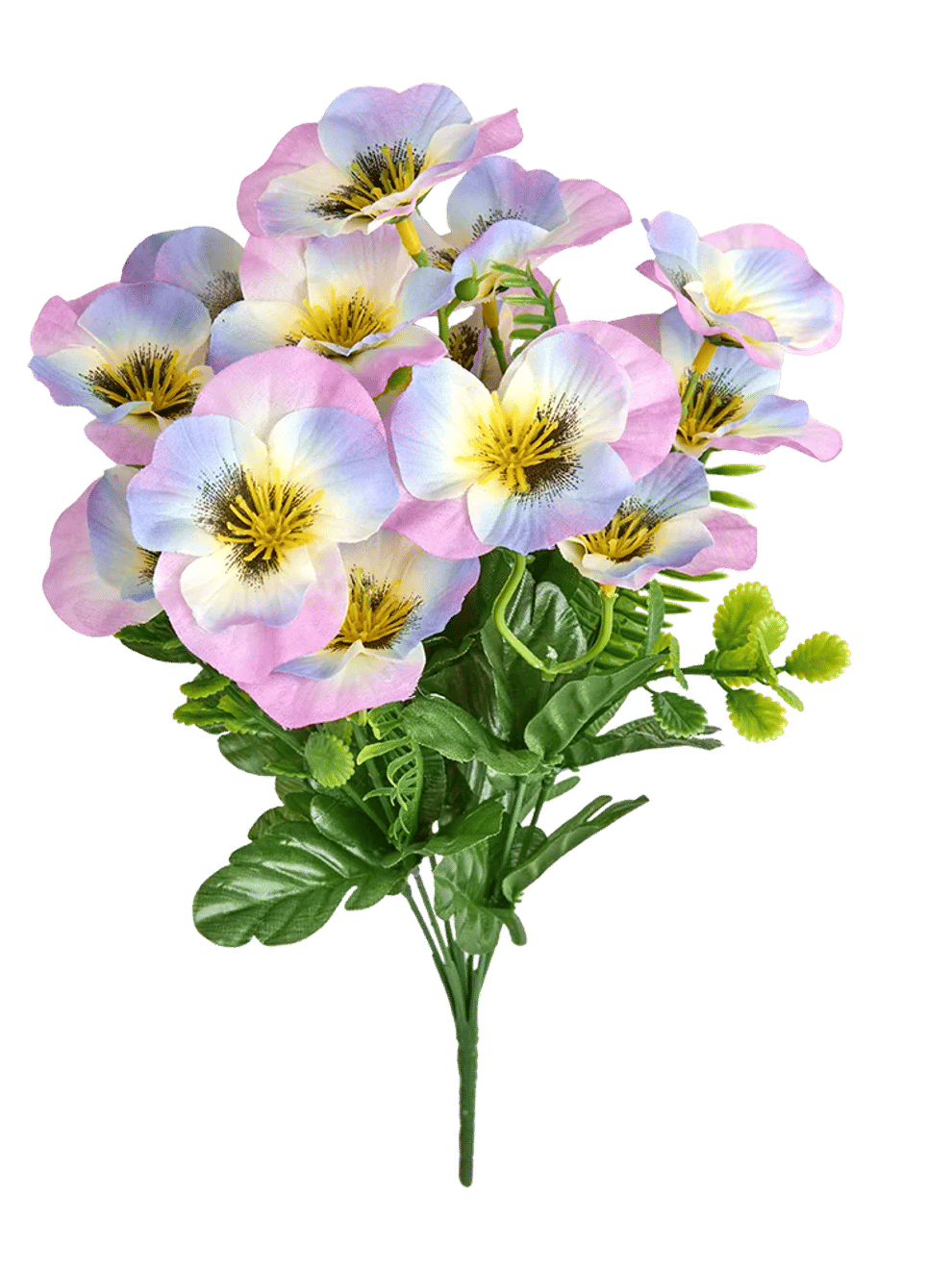 Artificial Pansy Flower Bunch (Assorted) (3)
