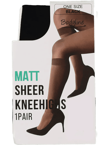 Black Sheer Knee Highs