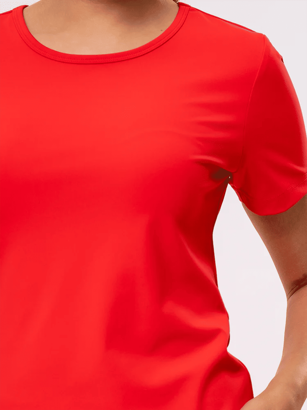 Red Short Sleeve Active Top (1)
