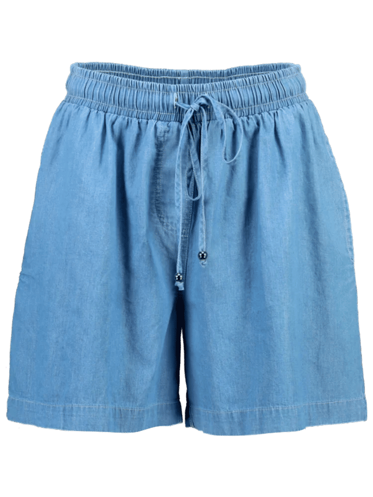 Denim Look Cotton Shorts (4)