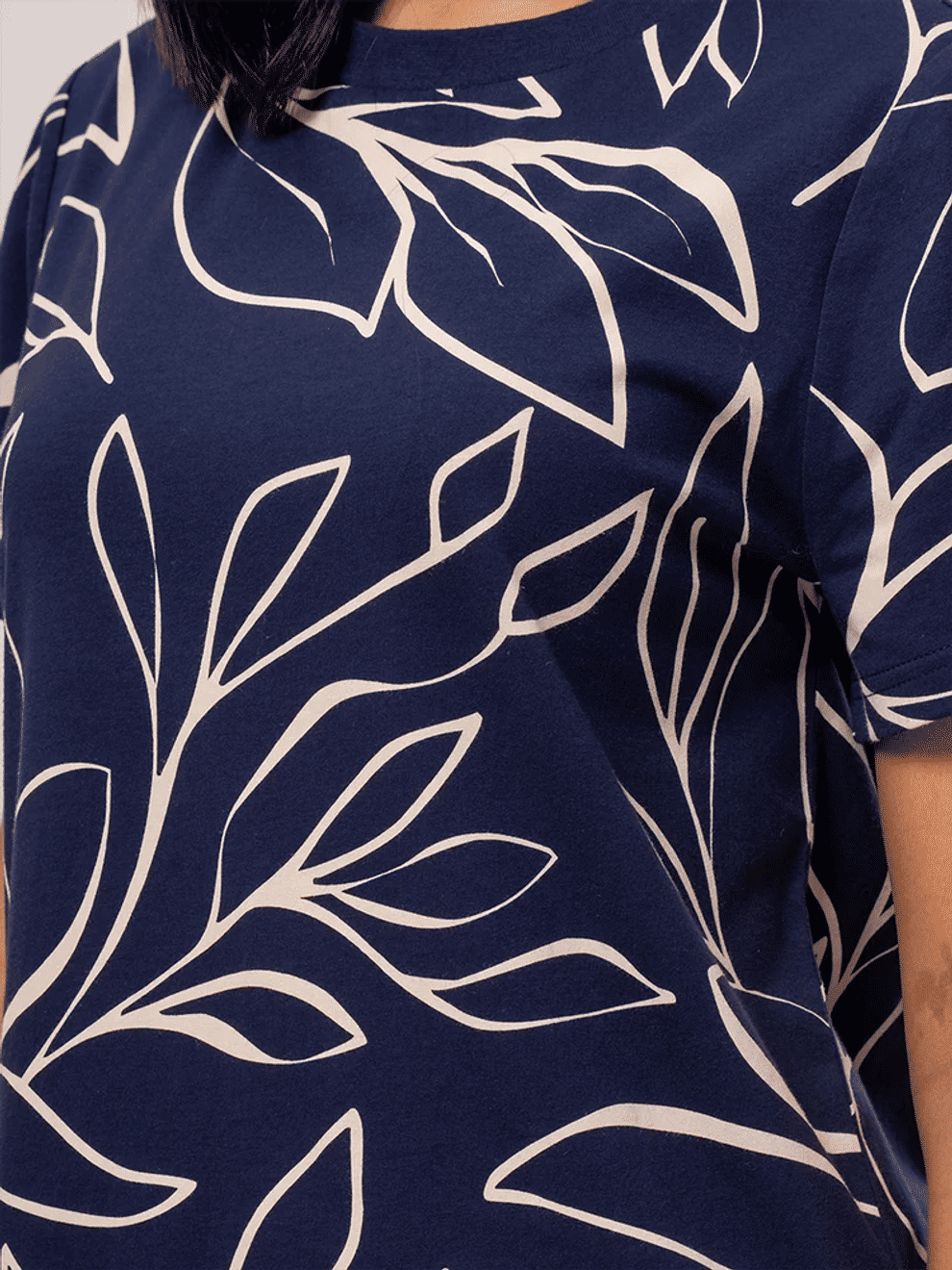 Floral Print Cotton T-Shirt (1)