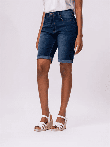 Denim Bermuda Shorts