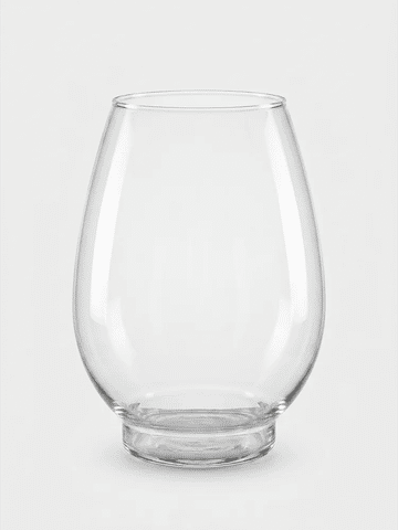 Clear Glass Vase 24cm