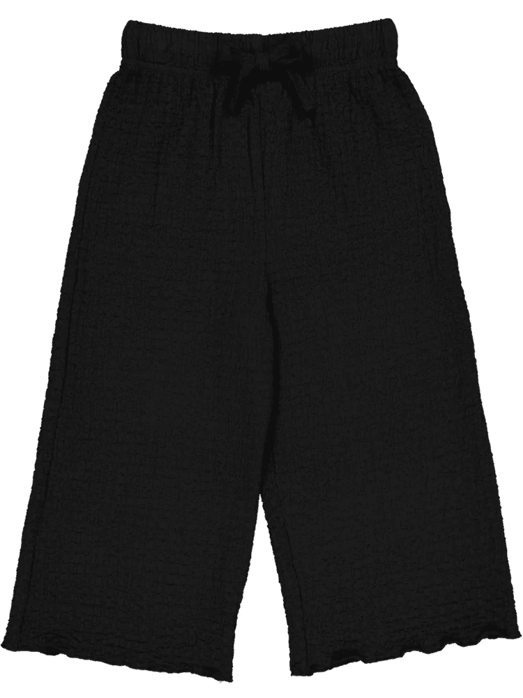 Black Casual Woven Pants