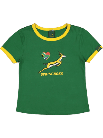 Green Short Sleeve Springbok T-Shirt