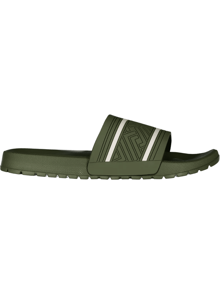 Olive Geometric Print Slides