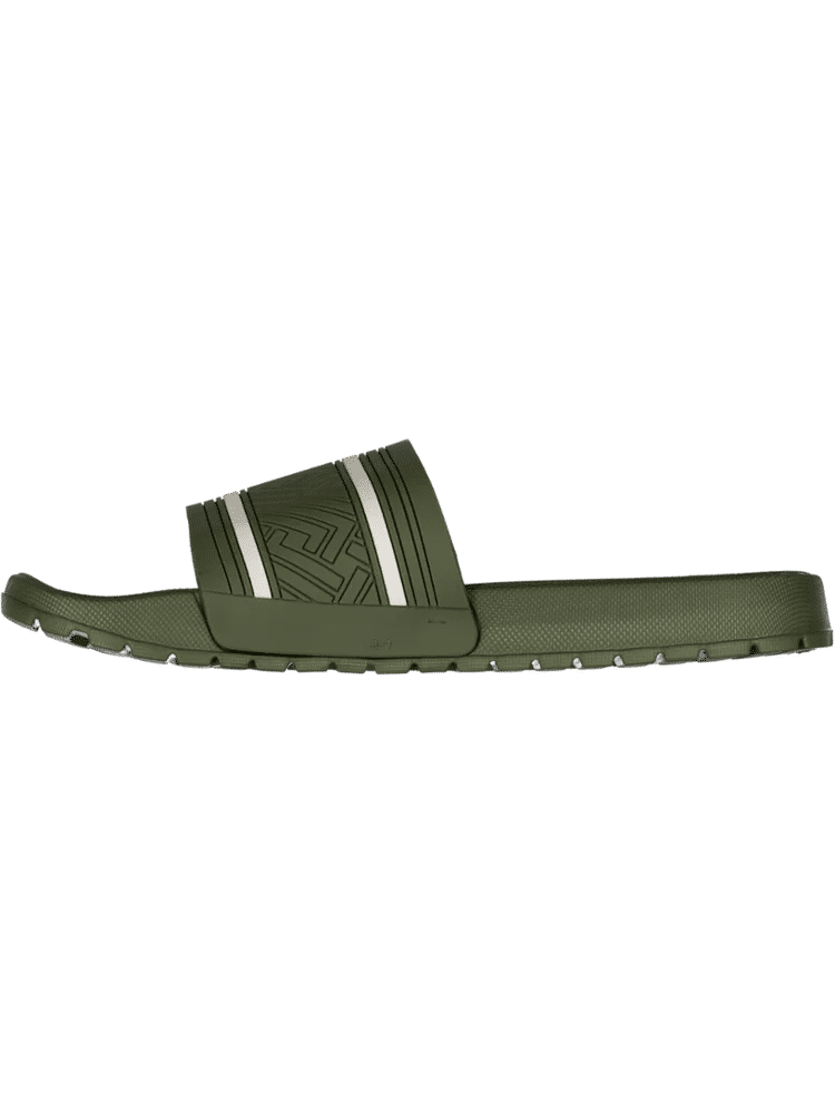 Olive Geometric Print Slides (1)