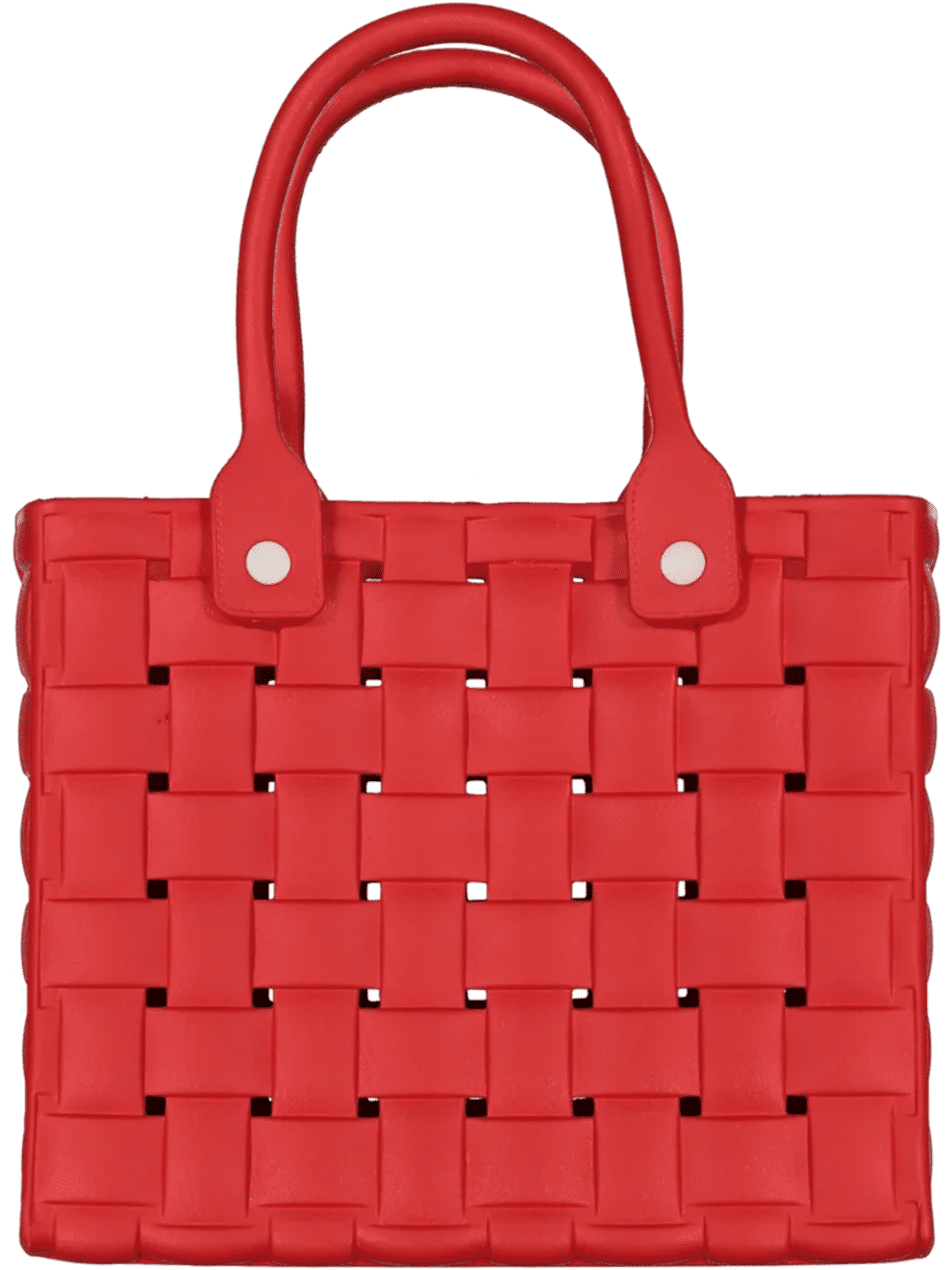 Red Woven Handbag