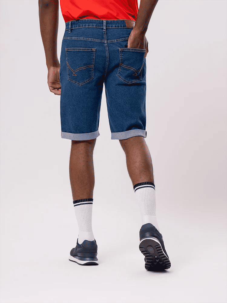 Denim Shorts With Roll-Up Hem (6)