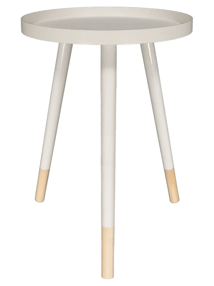 Round White Side Table