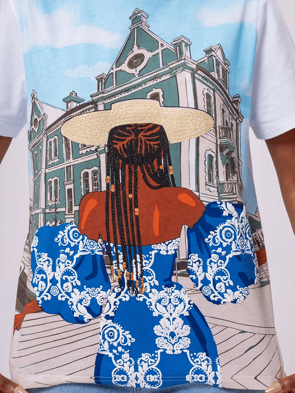 Graphic Print Crew Neck T-Shirt (1)