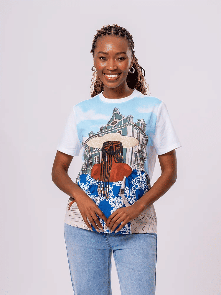 Graphic Print Crew Neck T-Shirt