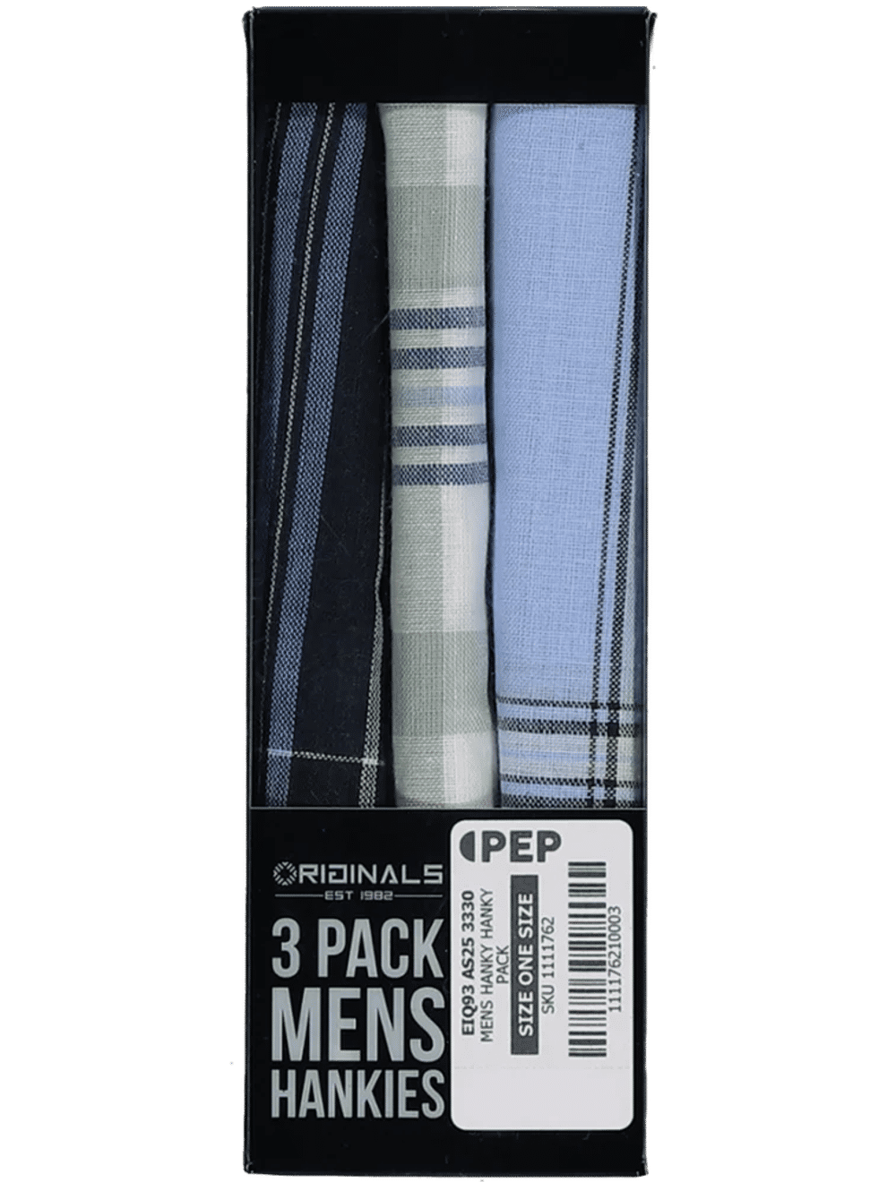 3 Pack Plaid Hanky