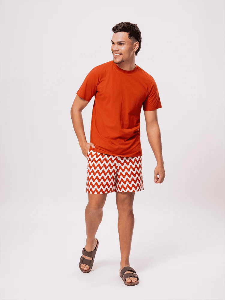 Orange Plain T-Shirt (3)