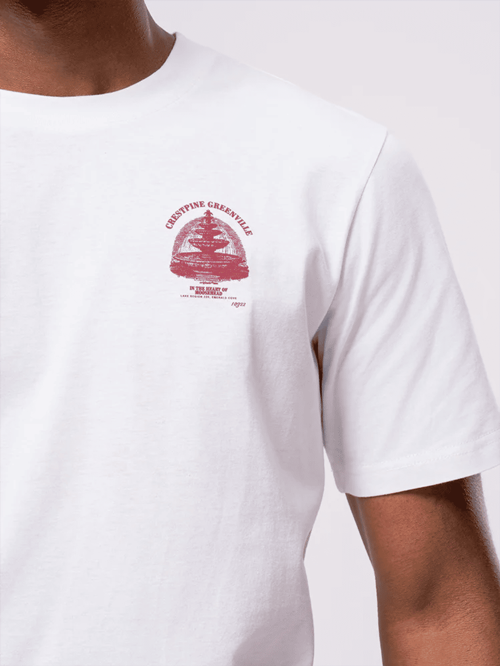 White Crew Neck T-Shirt (1)