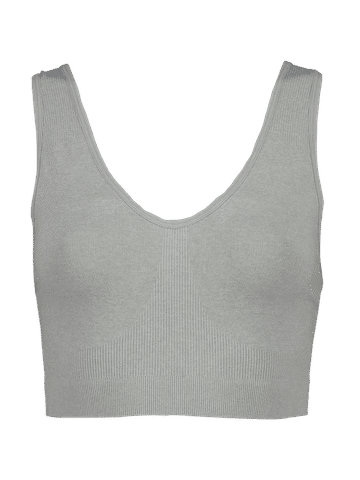 Grey Crop Bra
