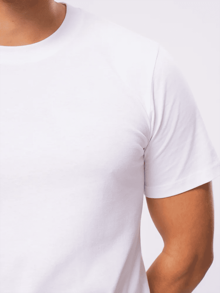 Basic White Crew T-Shirt (1)