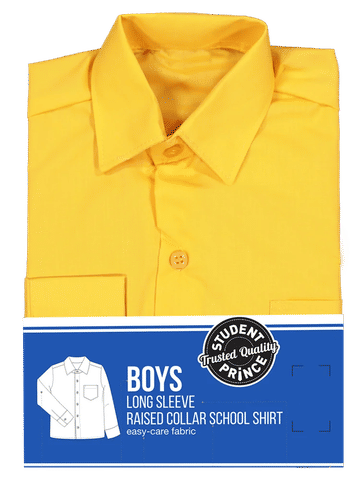 Long Sleeve Primary Raised Collar Shirt