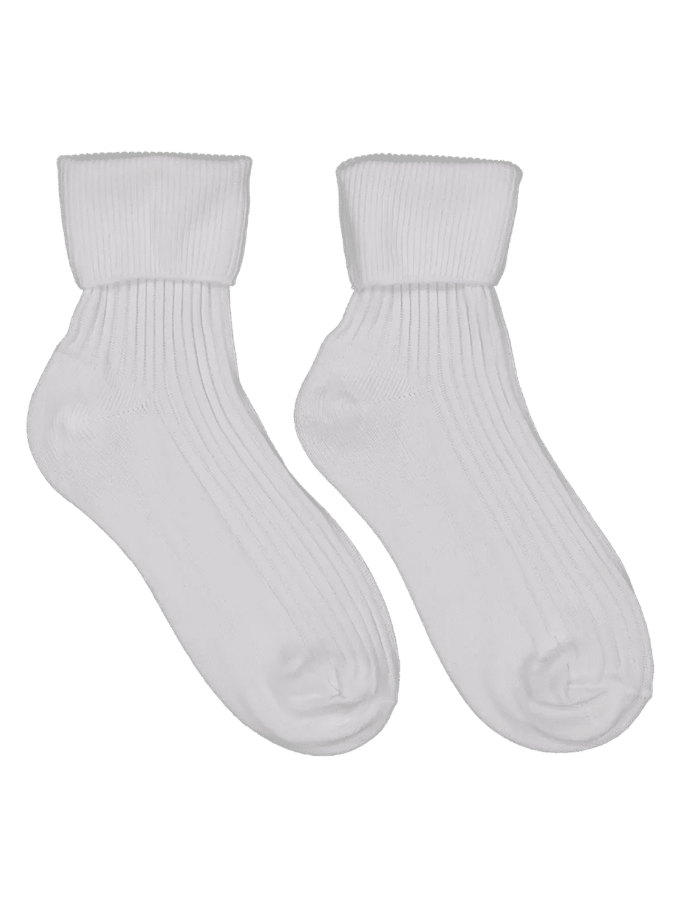 Girls White School Anklet Socks