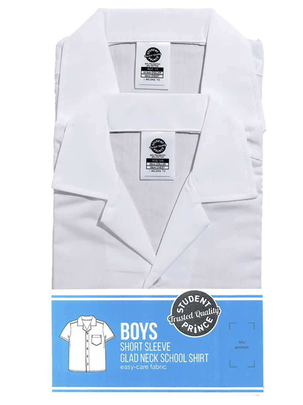 2 Pack Short Sleeve High Gladneck Shirt