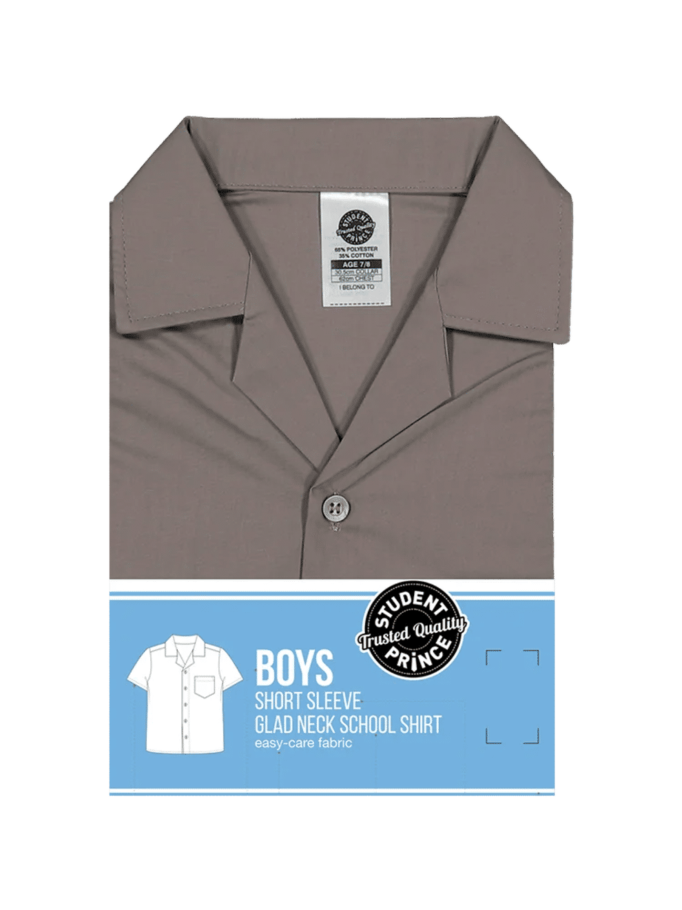 Khaki Short Sleeve Primary Gladneck Shirt