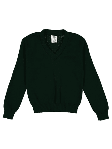 School Jersey V-Neck Green
