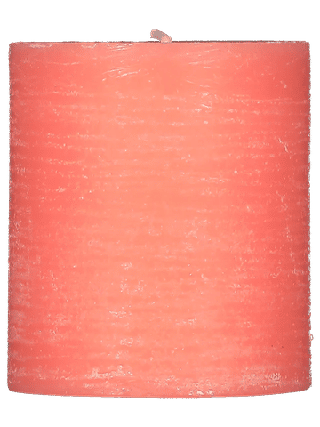 Small Coral Pillar Candle