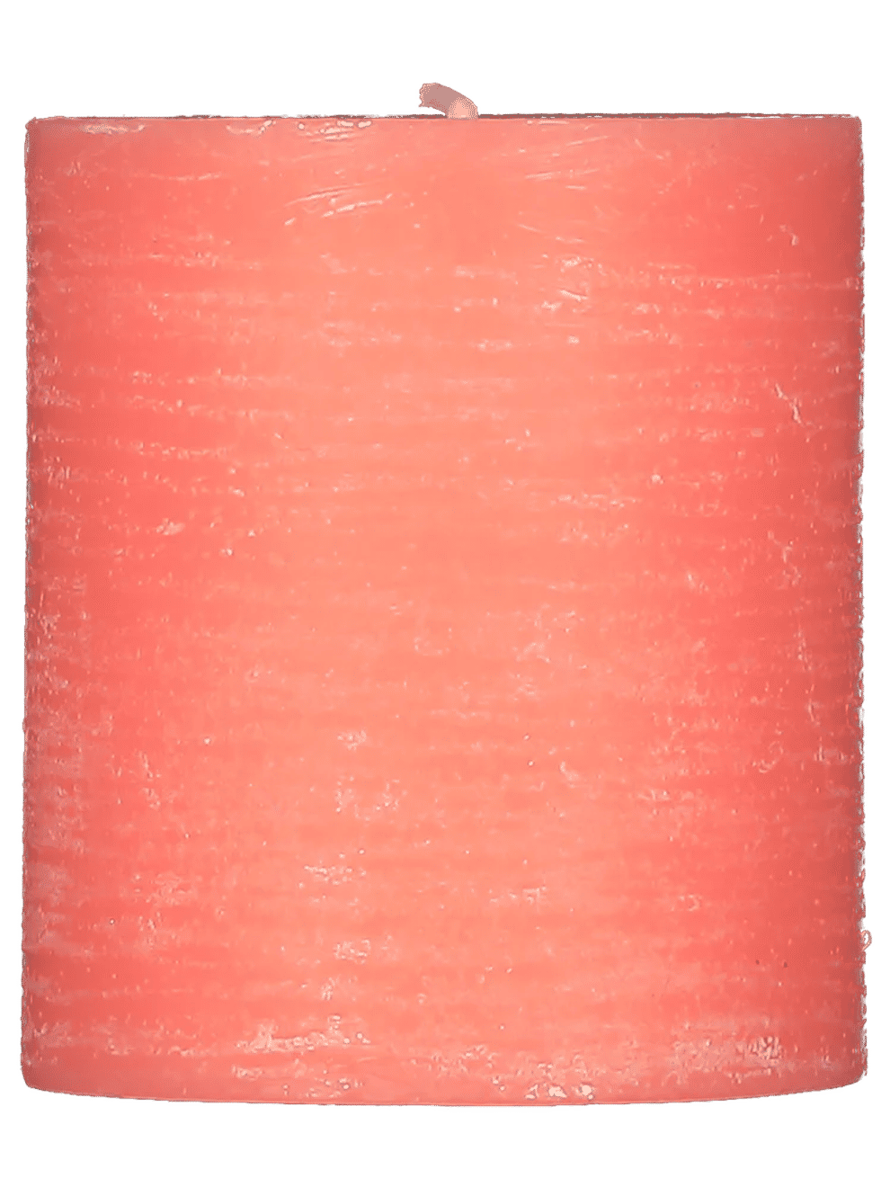 Small Coral Pillar Candle