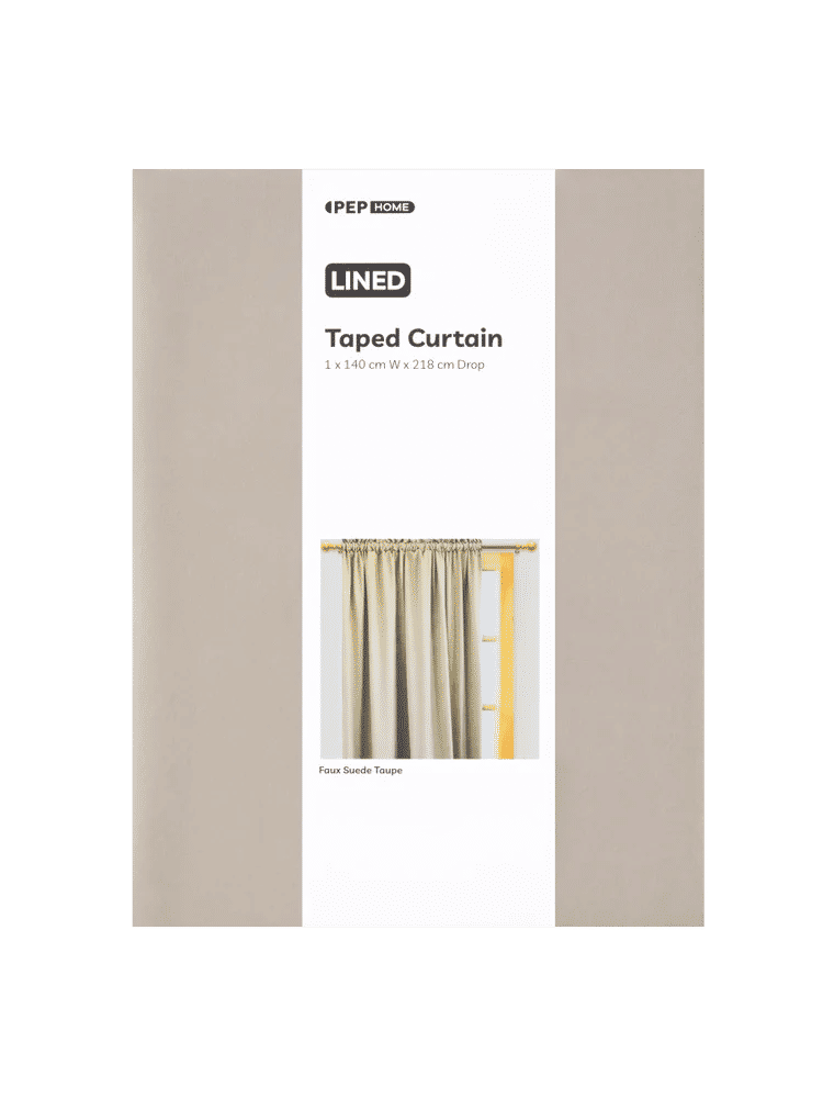 Natural Faux Lined Curtain (1)