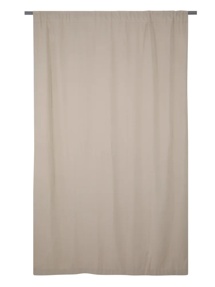 Natural Faux Lined Curtain