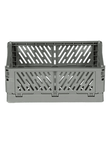 Small Grey Foldable Crate