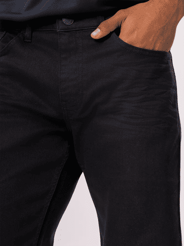 Slim Fit Black Denim Jeans